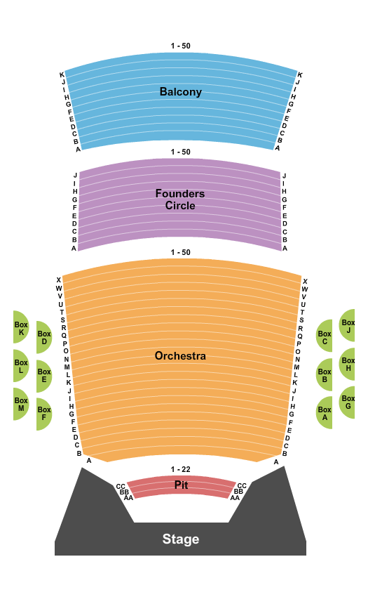 Peace Concert Hall At The Peace Center Moulin Rouge Seating Chart